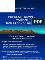 Materi Kuliah Statistika Sosial Pertemuan Ke-3