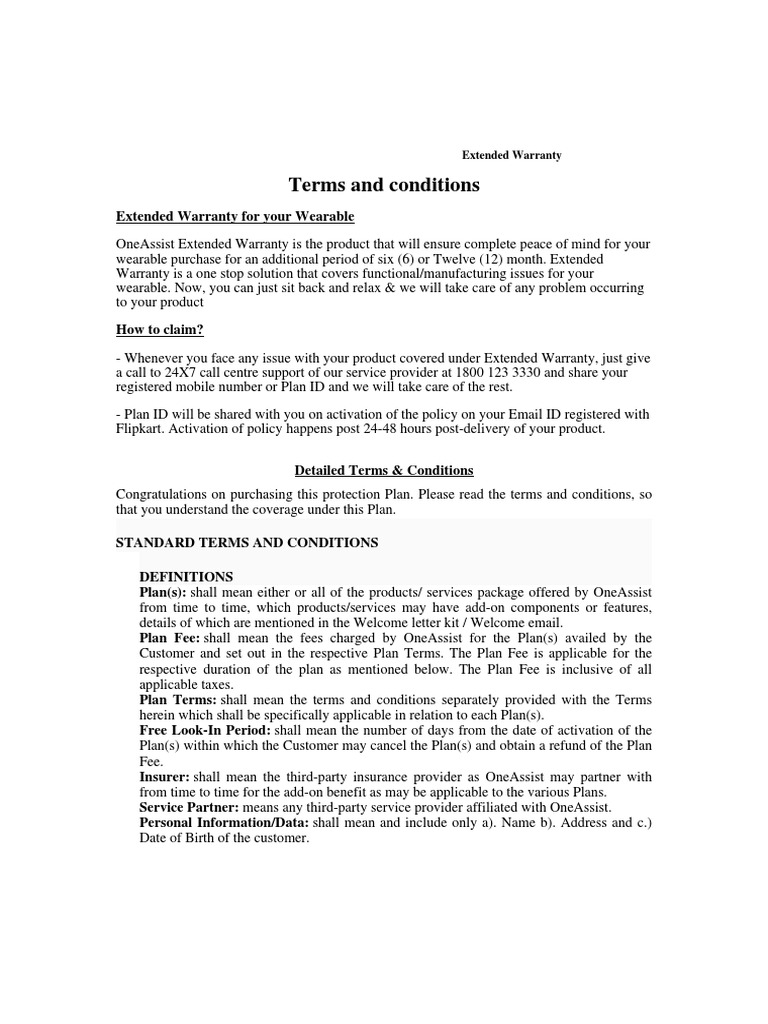 Oa ew smartwatch 1yr pdf indemnity common law