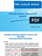 Penyelesaian Sengketa Bisnis