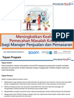 Materi - Meningkatkan Keahlian Pemecahan Masalah Kompleks Bagi Manajer Penjualan Dan Pemasaran - Pax PDF