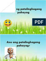 Mga Uri NG Patalinghagang Pahayag