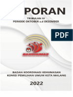 Laporan BAKOHUMAS Triwulan IV 2022 - KPU Kota Malang