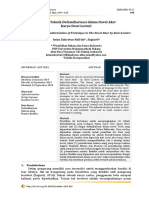 Analisis Teknik Defamiliarisasi Dalam Novel Akar K