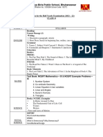 Class 9 Half Yearly Syllabus