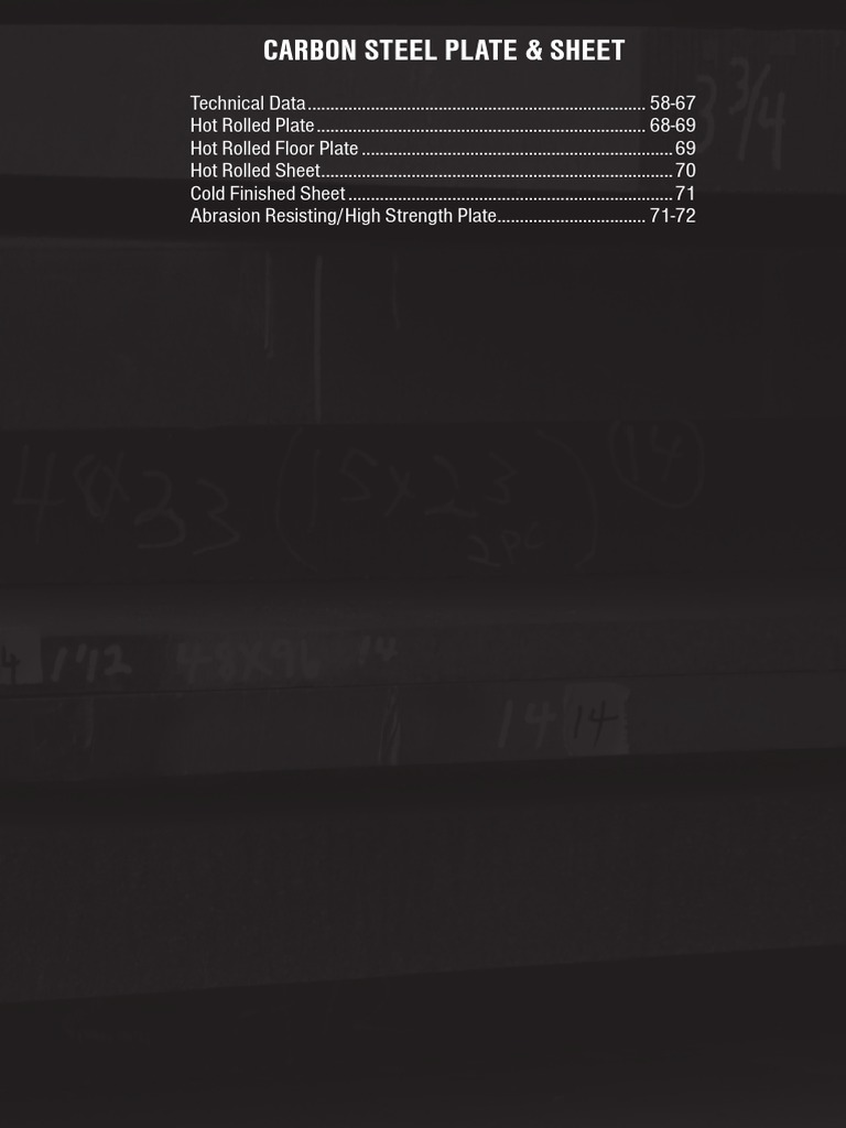 Steel Plates & Sheets Guide | PDF | Sheet Metal | Steel