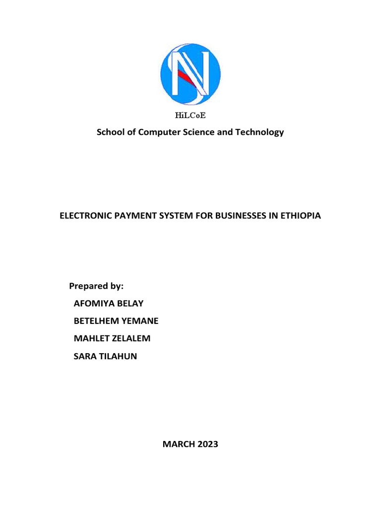 Final Project Proposal Pdf Feasibility Study Payment System