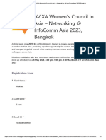 AVIXA Women's Council in Asia - Networking at InfoComm Asia 2023, Bangkok