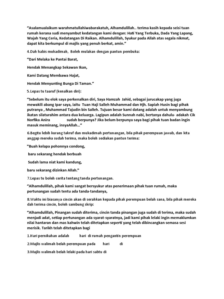 Majlis bertunang tajudin 2023 pdf