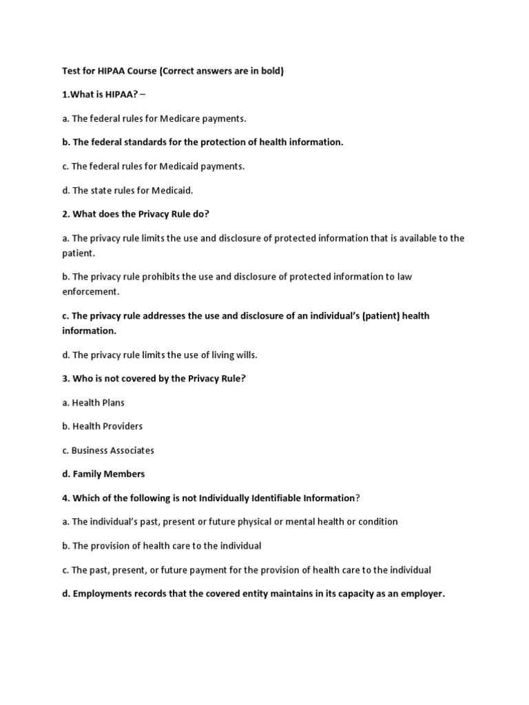 Hipaa Compliance Made Easy Exam Answers More - laj79rw