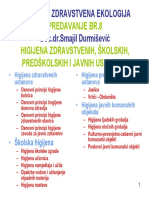 Higijena, Predavanje br.8, Higijena Zdravstvenih, Školskih I Predškolskih Ustanova I Javnih Objekata