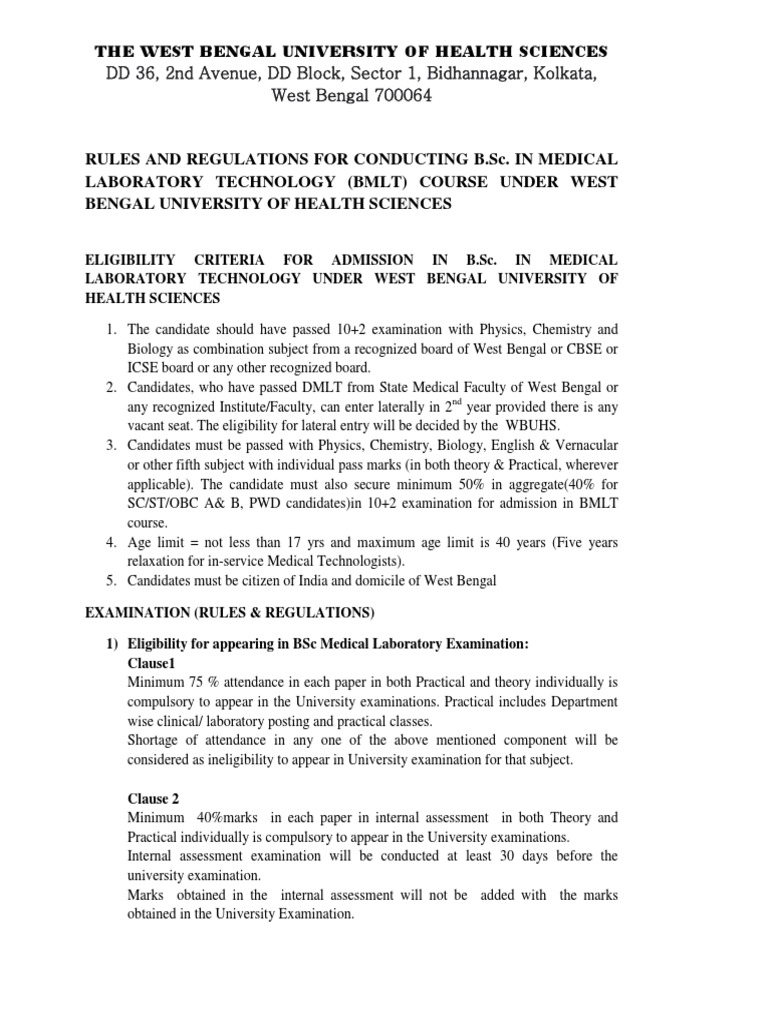 BMLT 1st Year Syllabus Overview | PDF | Cytopathology | Bacteria