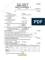 09th PS EM FA-3 Model Paper - 2 2021-22