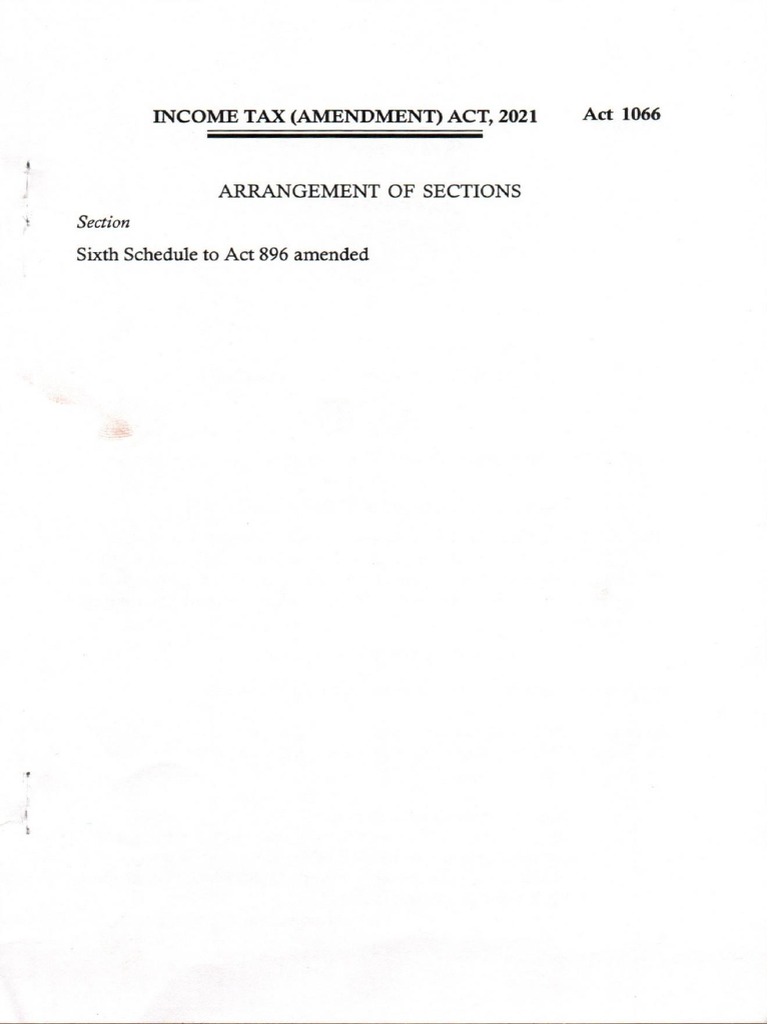 Tax Amendment Act 2021 PDF