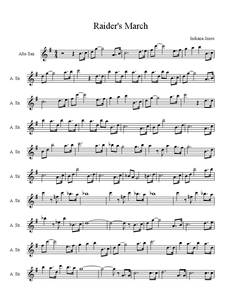 Temas Indiana Jones Raiders March Pdf