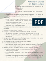 Protocolo de Cirurgia em Odontopediatria