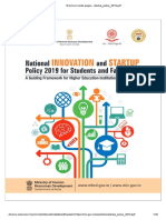 National Innovation Startup Policy