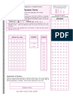 AMC Answersheet Korea