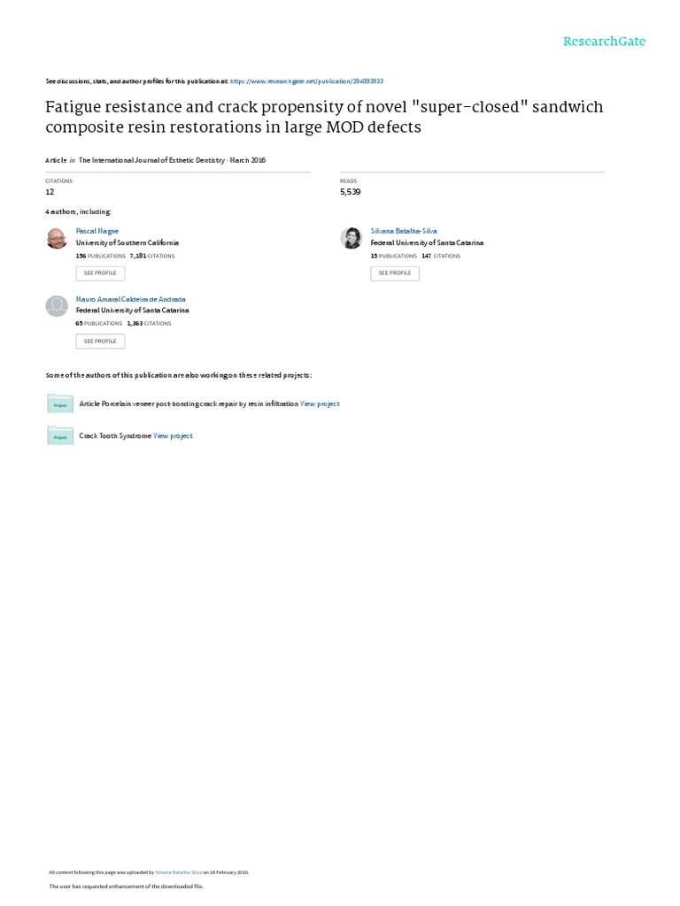 Fatigue Resistance and Crack Propensity of Novel SuperClosed Sandwich