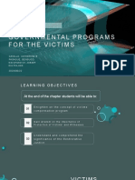 Final PPT Governmental Programs For The Victims