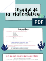 El Lenguaje de La Matematica