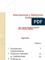 CLASE - 6 Descripciones y Mediciones Epidemiológicas