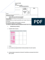 EVALUACIÓN MATEMÁTICA 7 Basico Porcentajes