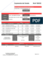 Orçamento de Venda Nroº 28152: Empresa: Spaiot Comercio de Artigos Esportivos Ei