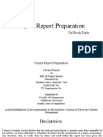 Project Report Preparation