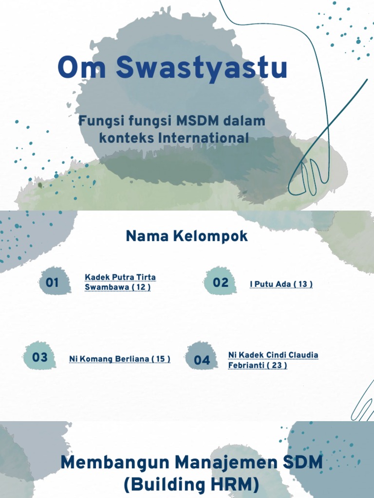 Strategi MSDM Perusahaan Multinasional | PDF