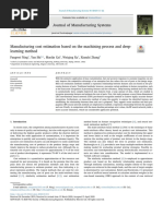 Manufacturing Cost Estimation Based On The Machining Process and Deep-Learning Method