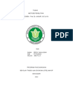 Tugas - Metode Penelitian, Rezky Maulidah-P21020043