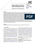 High-Frequency Robust Position Control of A Nonlinear Piezoelectric Bending Actuator 2020