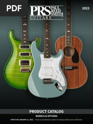 Prs Guitars Product Catalog March 2022