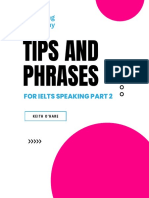 Tips and Phrases For IELTS Speaking Part2