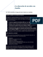 La Crianza y La Educación de Un Niño Con TDAH en La Familia