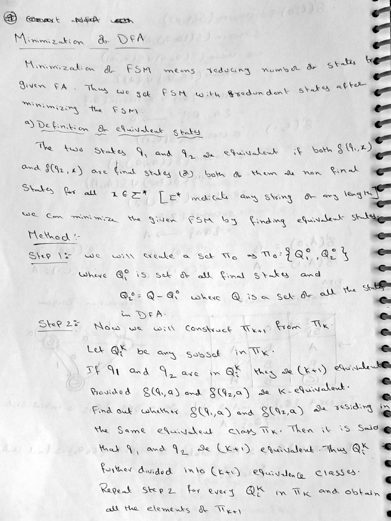 05 Minimization of Dfa | PDF