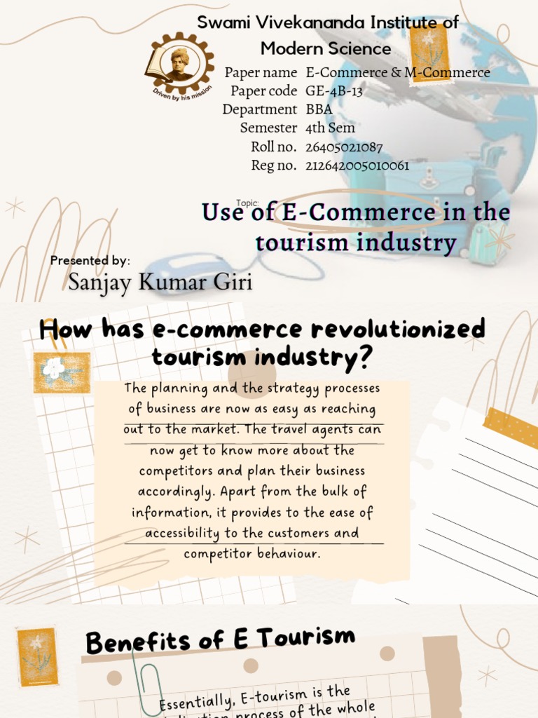 Use of E-Commerce in Tourism Industry | PDF | Private Sector | Marketing