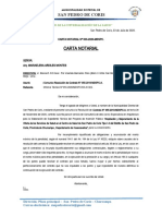 Carta Notarial N 003-2020, Comunico Resolución de Contrato