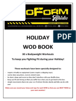 Holiday Wod Book: 30 X Bodyweight Workouts To Keep You Fighting Fit During Your Holiday!