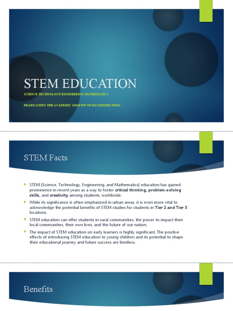 Empowering Rural India Through STEM Education | PDF | Science ...