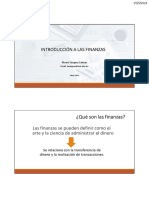 Introducción A Las Finanzas