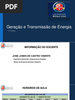 Geração e Transmissão de Energia - 1 Parte