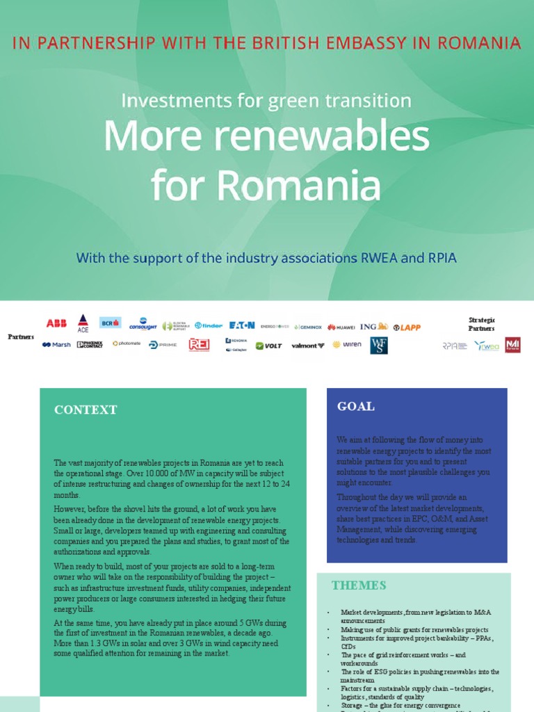 More Renewables For Romania | PDF | Renewable Energy | Romania
