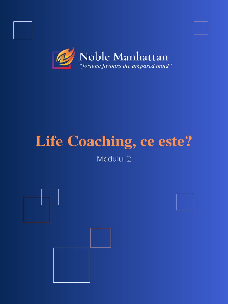 Modulul 2 - Ce Este Life Coaching | PDF