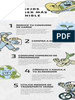 Infografía Consejos Sostenibilidad Ecológico Pasteles Beige