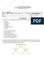 Prova Bimestral - 2ºb