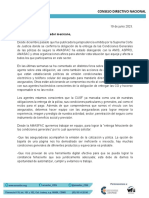 Comunicado AMASFAC Sobre Entrega Fehaciente CG 19 Junio 2023