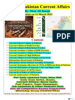 Updated Complete Pakistan Current Affairs Update On 11 March 2023