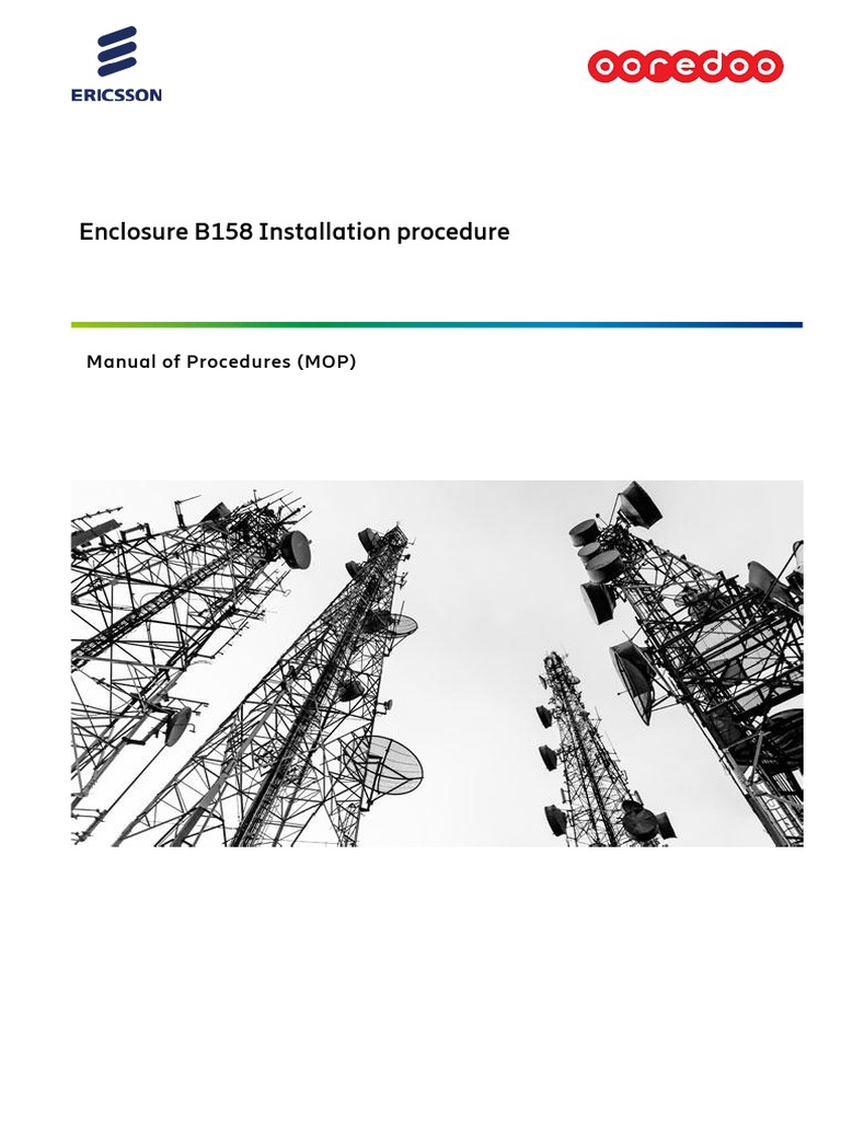 Enclosure B158 Installation Procedure MOP PDF Electrical