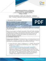 Guia de Actividades y Rúbrica de Evaluación -Unidad 2-Fase 3- Análisis y Aplicación de Ecuaciones de Dinámica de Fluidos